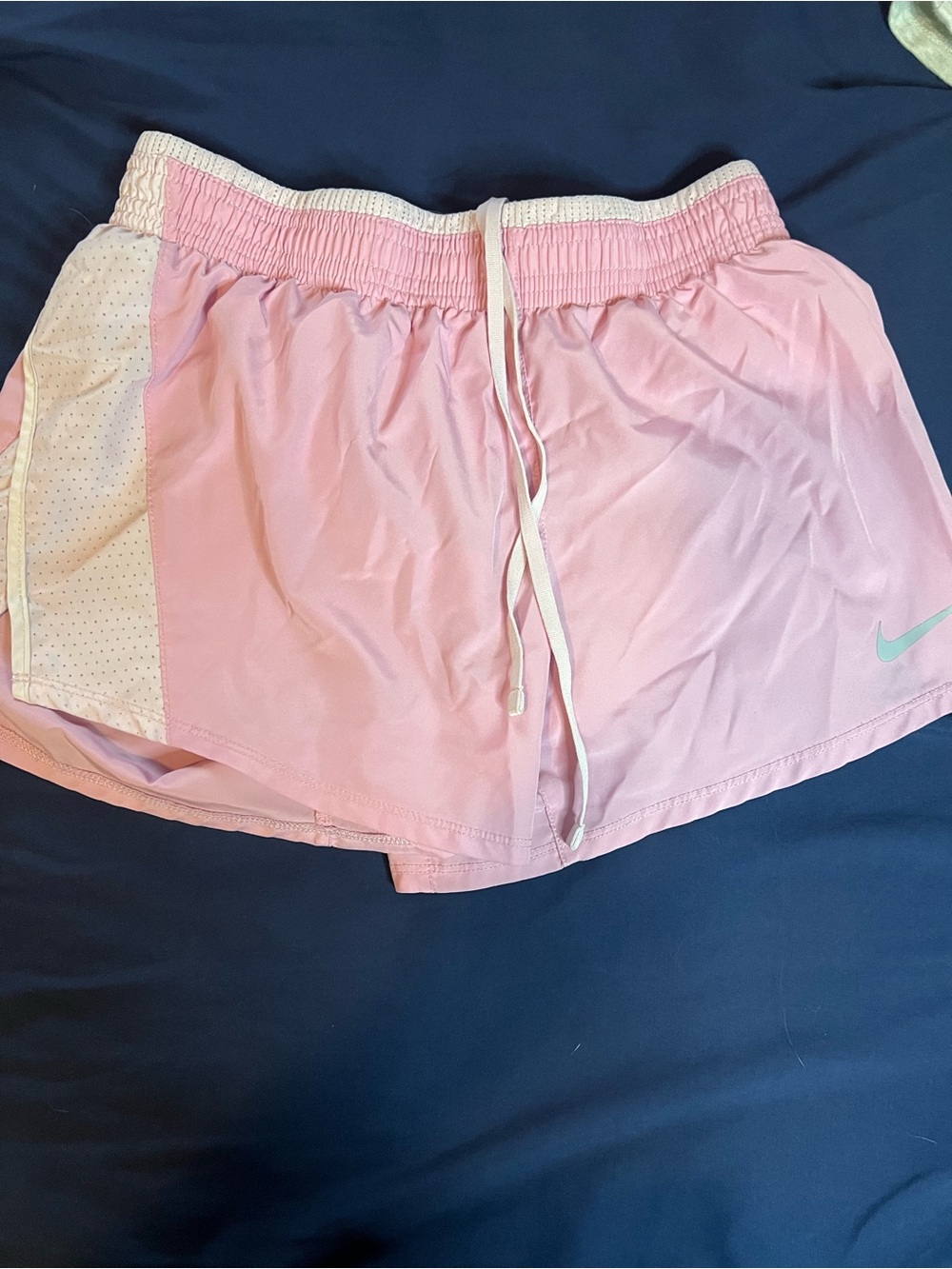 Nike Light Pink Women's Running Shorts with Drawstring